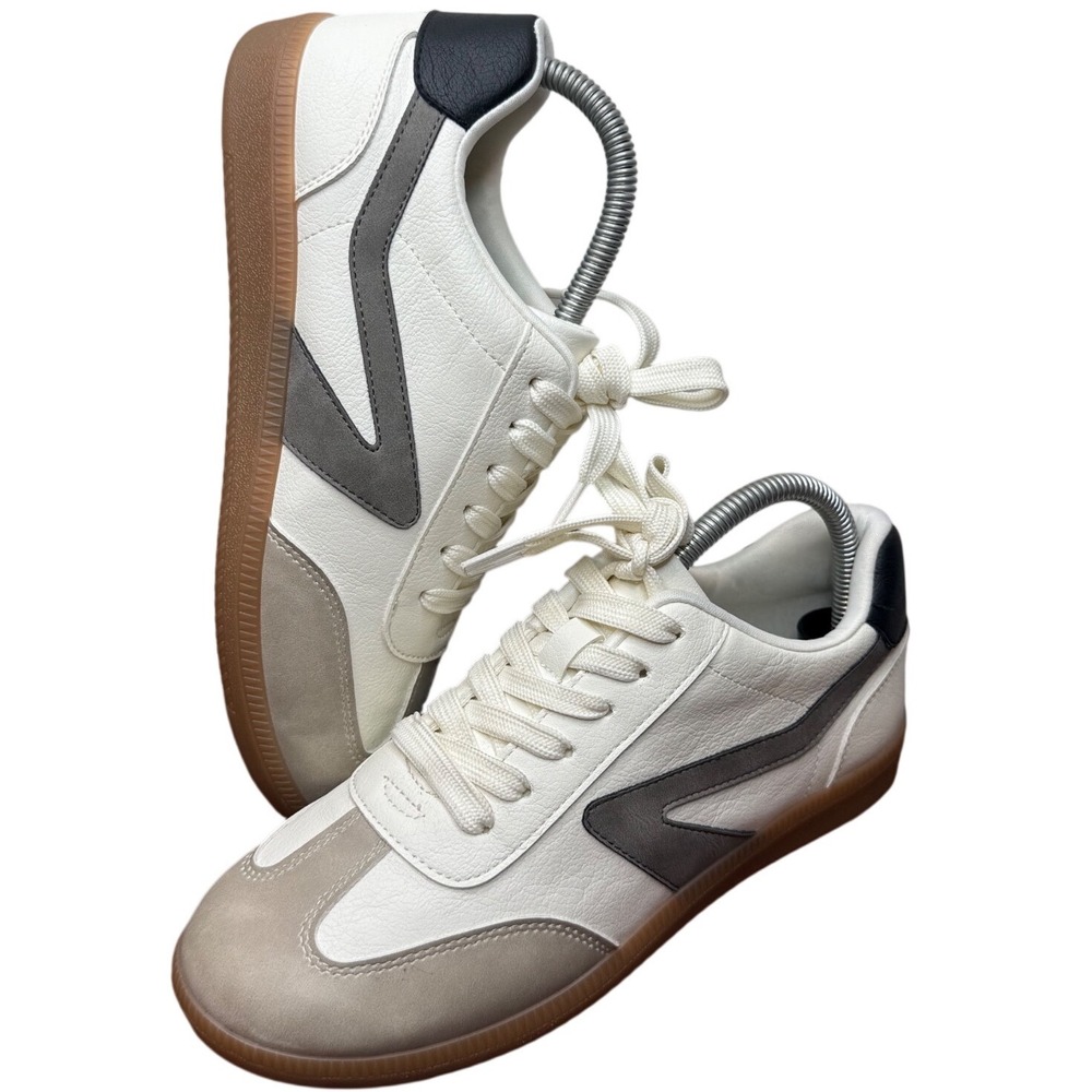 DV Dolce Vita Quantum‎ Womens 7.5 White Grey Gum Sole Lifestyle Sneakers